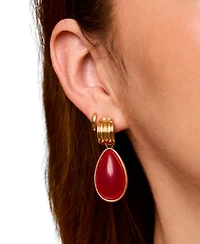 Petit Moments Hoop Tear Drop Earrings
