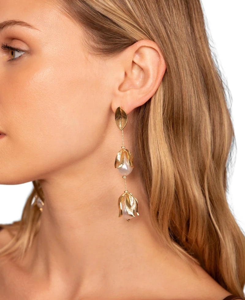 Petit Moments Falcao Earrings Petal Motif Drop-Earrings
