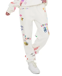 Mayfair Juniors' Somebody Loves You Pull-On Jogger Pants