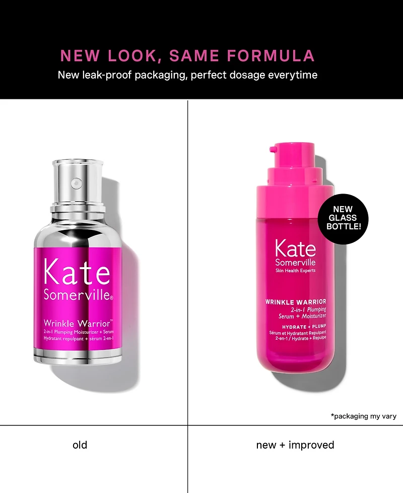 Kate Somerville Wrinkle Warrior 2-in-1 Plumping Moisturizer + Serum, 1.7 oz.