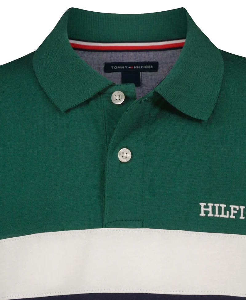 Tommy Hilfiger Boys' 2T-7 Paneled Short-Sleeve Polo Shirt