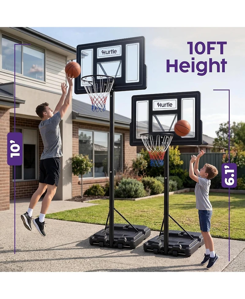 Hurtle Kids Portable Basketball Hoop
