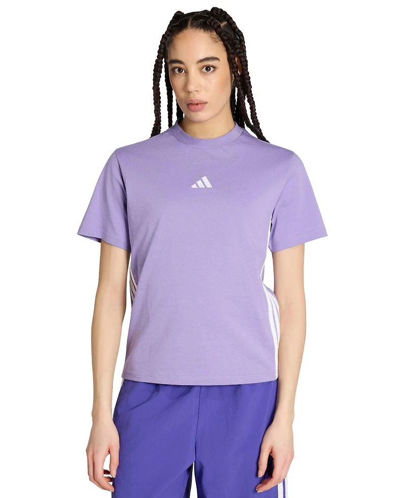adidas Women's Essentials 3-Stripes Cotton T-Shirt