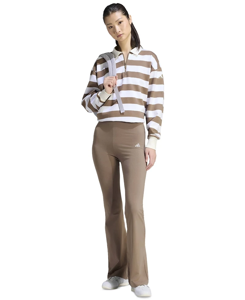 adidas Women's Essentials Small Logo Flared Leggings