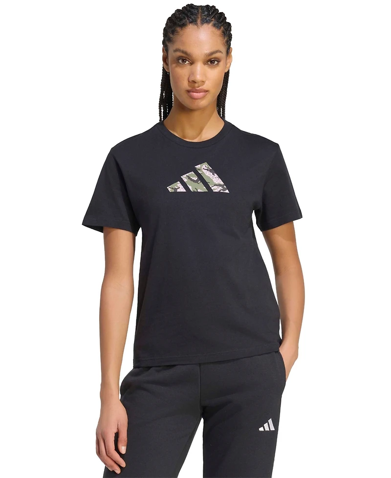 adidas Women's Camo T Camo-Print T-Shirt