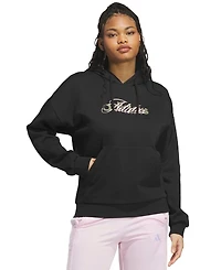 adidas Women's Camo Wordmark Graphic Fleece Hoodie