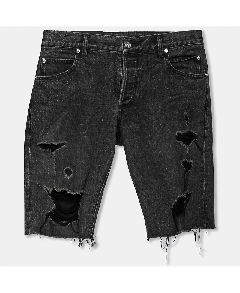 Pre-Owned Balmain Men's Distressed Denim Shorts