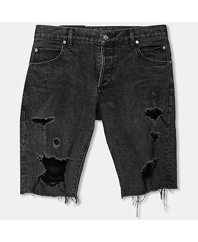 Pre-Owned Balmain Men's Distressed Denim Shorts