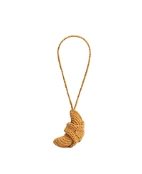 Melie Bianco Croissant Crochet Bag Charm