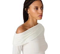 Steve Madden Women's Roman Long-Sleeve Knit Top