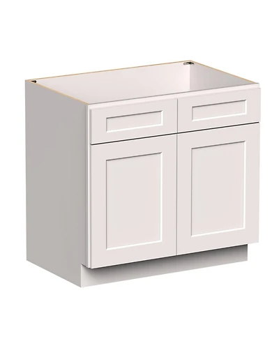 Boyel Living 36" Sink Base Cabinet Kitchen Cabinet with Solid Wood Frame, Soft-Close Hardware, Low-voc, Uv Finish