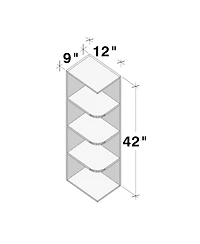 Boyel Living Wall Shelves, Ready to Assemble Kitchen Open Shelves Solid Wood Frame 3 Adjustable Storage