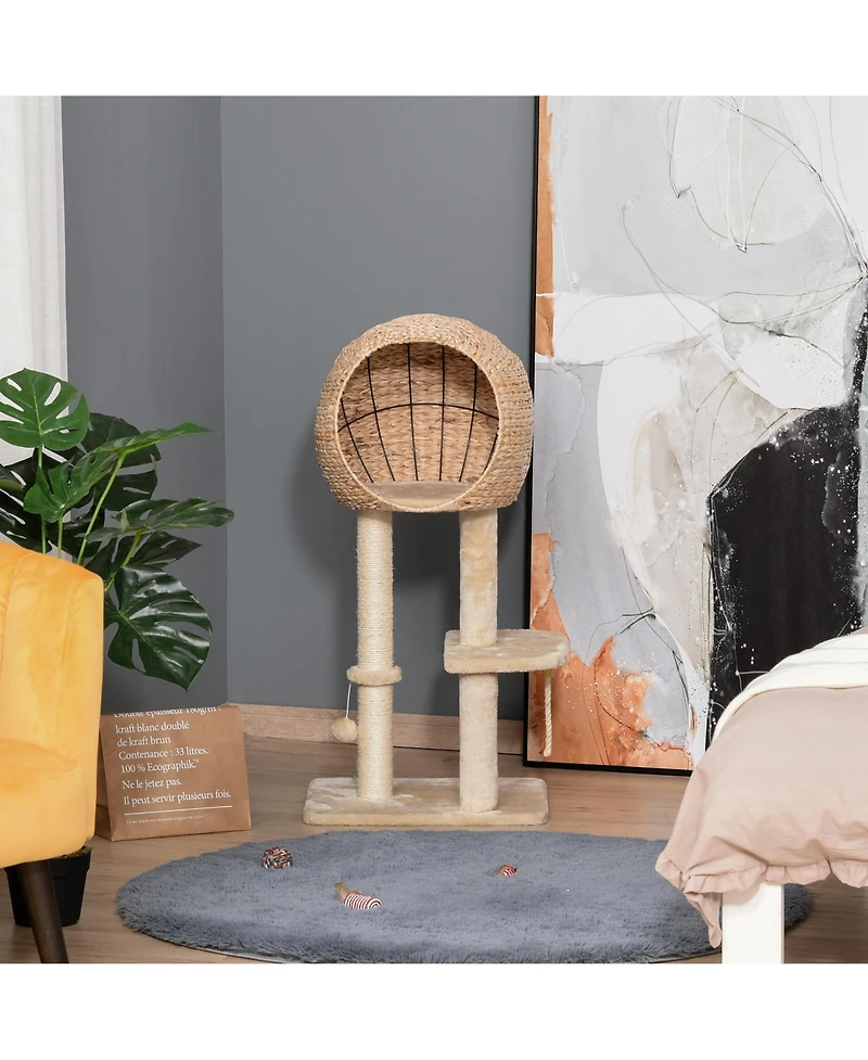 Ruie 39 inch Cat Tree Tower with Sisal Scratching Posts and Condo