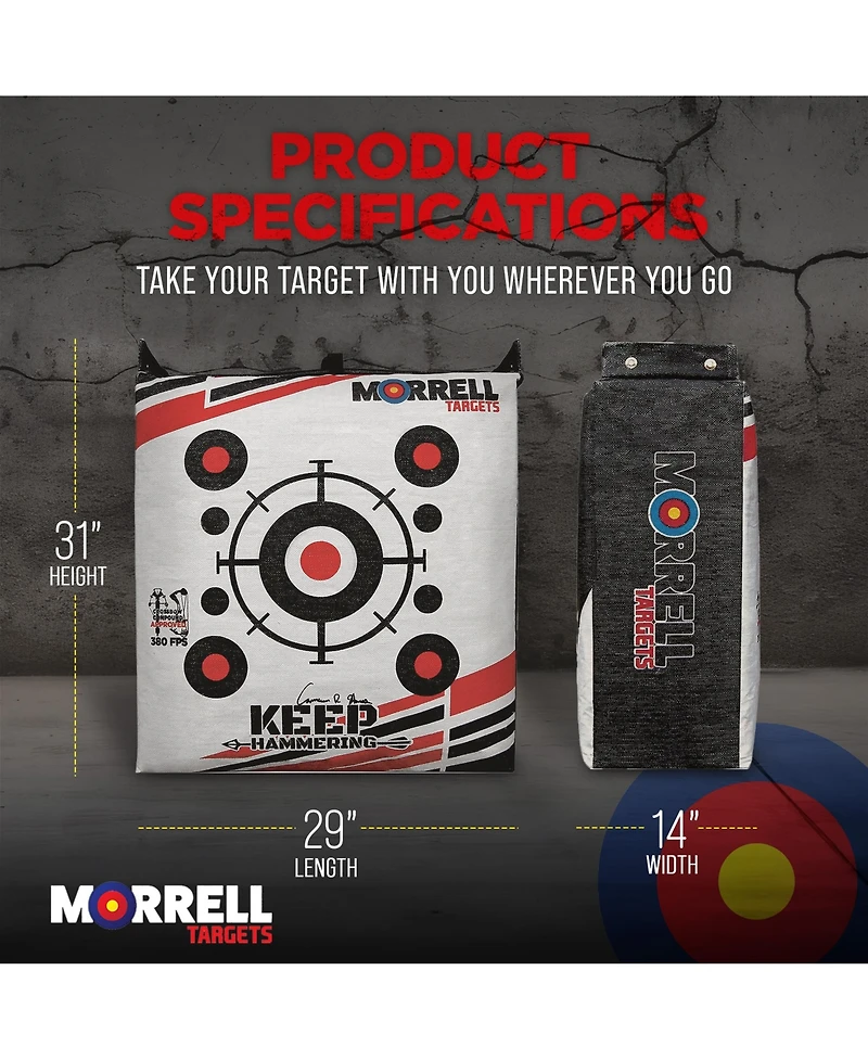 Morrell Targets Morrell Outdoor Keep Hammering 54 Pound Adult Field Point Archery Bag Target