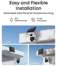 eufyCam S4 4-Cam Kit and Smart Display E10,4K Solar Camera Wireless Outdoor 360degree(s) View Ai Recognition 8X Zoom 0 Monthly Fee
