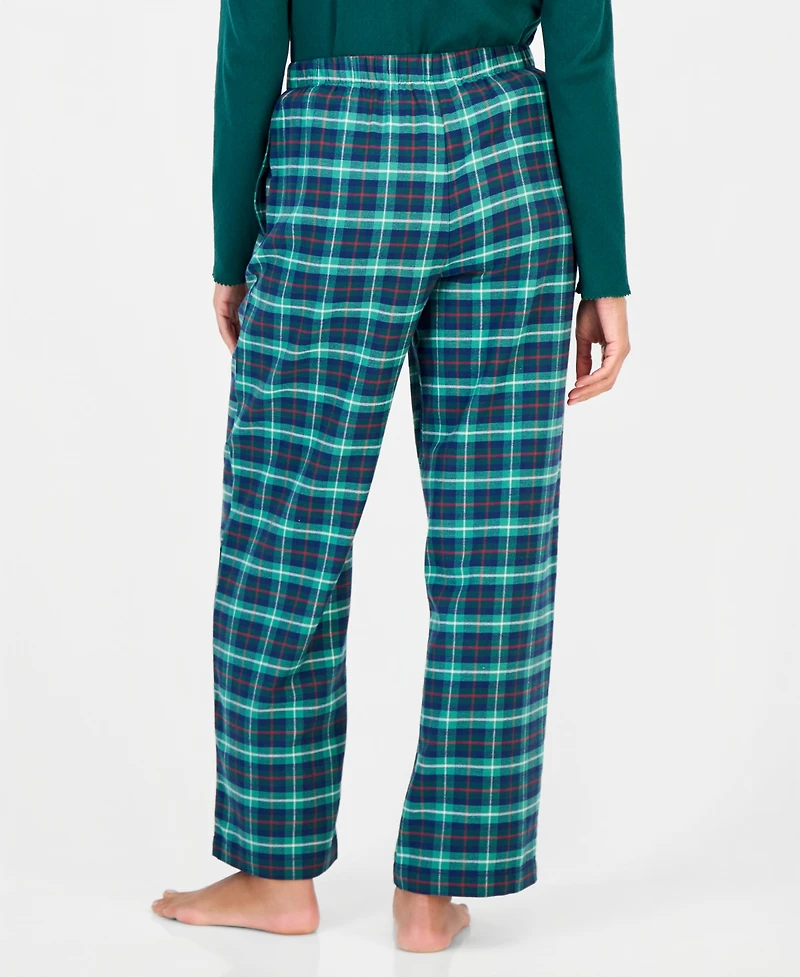 Charter Club Women's Cotton Flannel Plaid Pajama Pants, Created for Macy's