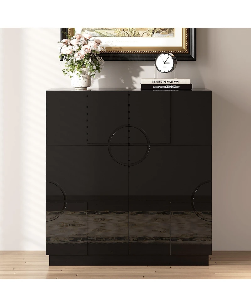 Vlsrka 31.5" Accent Cabinet with Adjustable Shelves