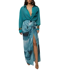 Jluxlabel Women's Abstract Noelia Printed Skirt