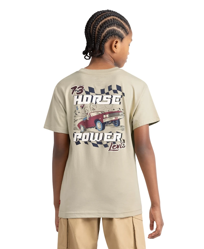 Levi's Boys' 8-20 73 Horse Power Short-Sleeve T-Shirt