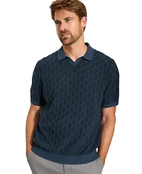 Tommy Bahama Men's Textured Johnny Collar Polo Shirt