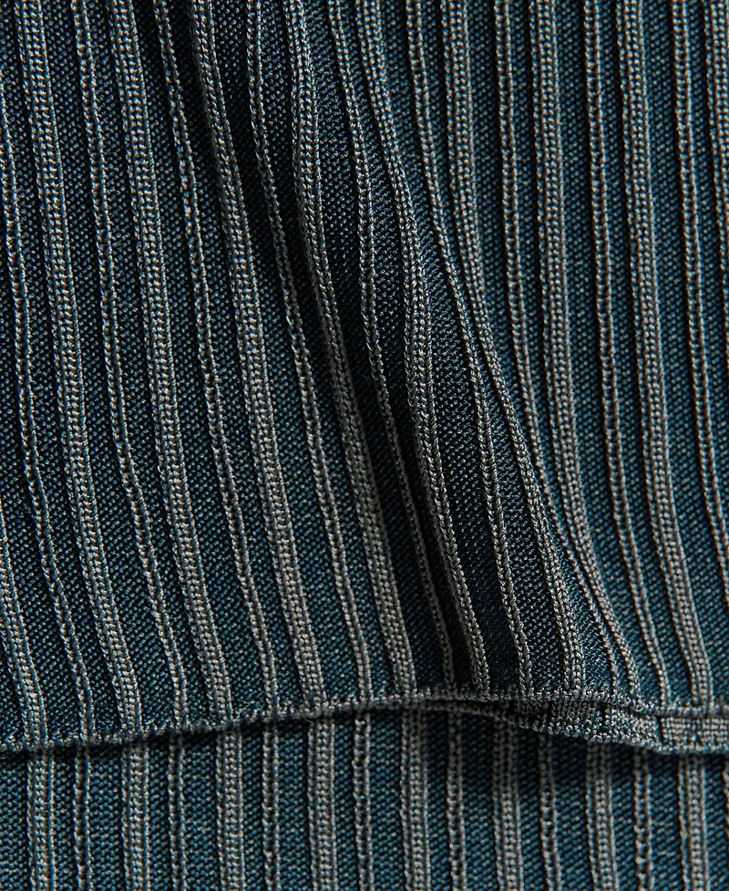 Mango Women's Bow Detail Ribbed Flared Pants