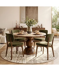 Maison Boucle Mid-Century Modern Dining Chairs Set of 4