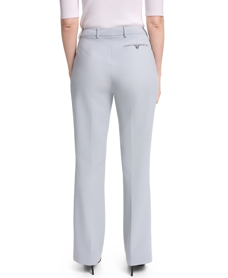 Calvin Klein Women's High-Rise Straight-Leg Modern Fit Pants