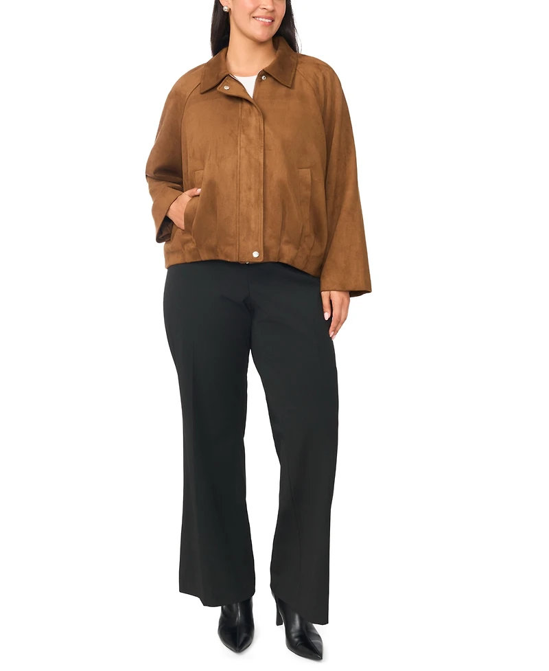 Vince Camuto Plus Raglan-Sleeve Jacket