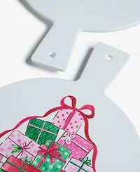 Tinsel and Frost Melamine Presents Cheese Board, Set of 2