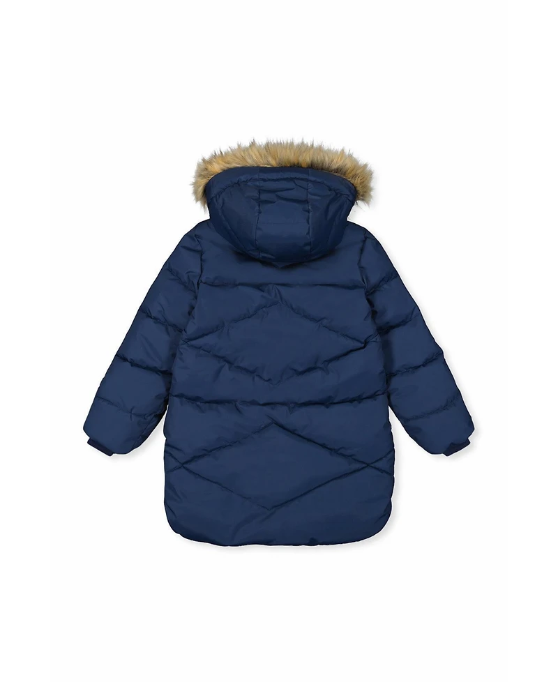 Deux par Deux Little and Big Girl (6 - 14) Long Winter Puffer Coat