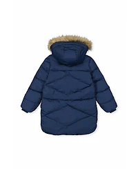 Deux par Deux Little and Big Girl (6 - 14) Long Winter Puffer Coat