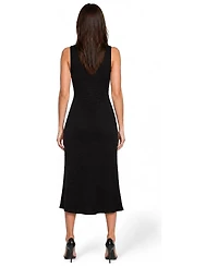 Bebe Womens Waffle Crepe Shirred Maxi Dress