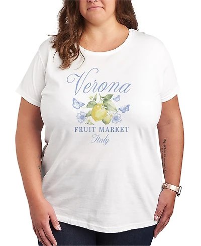 Hybrid Apparel Plus Short-Sleeve Graphic Verona Italy Lemons Tee