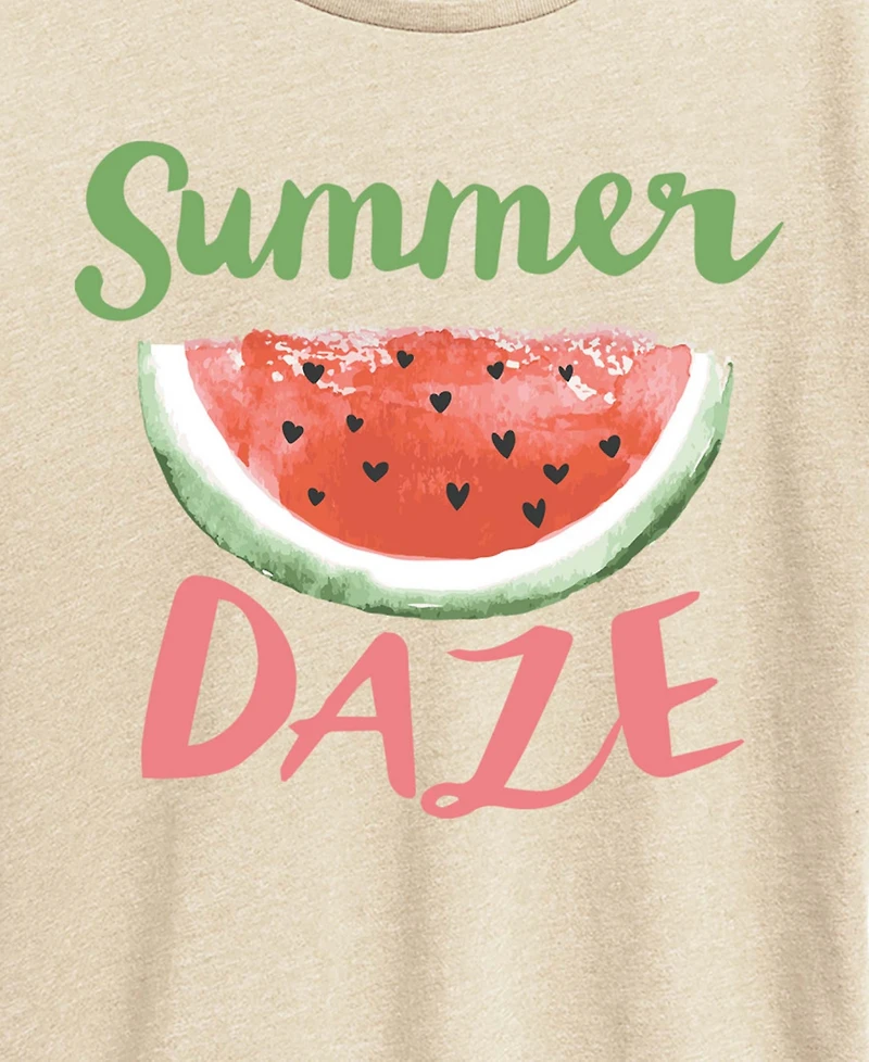 Hybrid Apparel Plus Short-Sleeve Graphic Watermelon Summer Tee