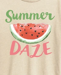 Hybrid Apparel Plus Short-Sleeve Graphic Watermelon Summer Tee