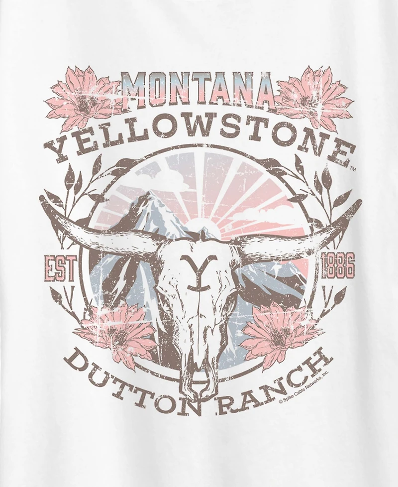 Hybrid Apparel Plus Short-Sleeve Graphic Skull Dutton Ranch Tee