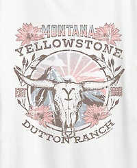 Hybrid Apparel Plus Short-Sleeve Graphic Skull Dutton Ranch Tee