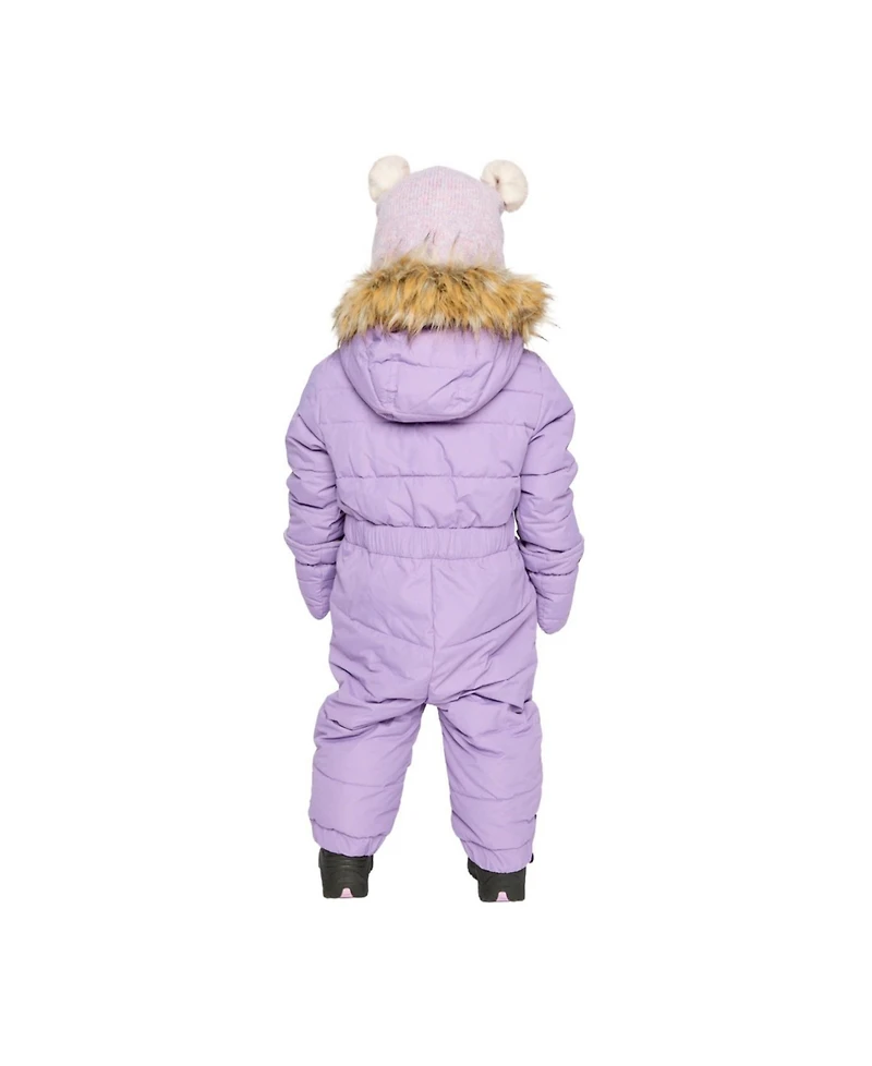 Deux par Baby Girls 6M To 24M Original One Piece Puffy Snowsuit with Removable Mittens and Boots