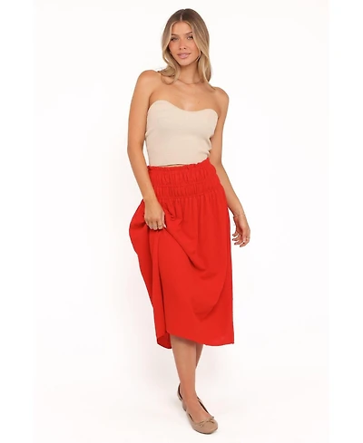 Petal and Pup Women's High-Waisted A-Line Mattea Maxi Skirt