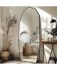 Antok Full Length Mirror, 71"x26" Diamond-shaped Floor Mirror for Bedroom, Hanging Mounted for Living Room Cloakroom