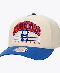Mitchell & Ness Men's and Women's Cream Brooklyn Dodgers Retro Arch Pro Pinch Adjustable Hat