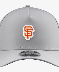 New Era Men's Gray San Francisco Giants Micro Logo 9FORTY M-Crown A-Frame Adjustable Hat