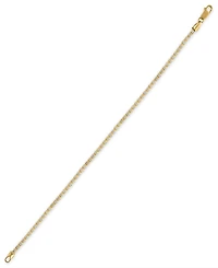 Macy's Two-Tone Ice Chain Bracelet in 10k Yellow Gold