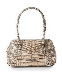 Brahmin Jennifer Shale Medium Leather Satchel Handbag