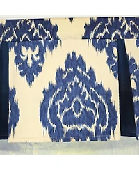 Rlf Home Flame Pleated Window Valance 100% Cotton Rod Pocket