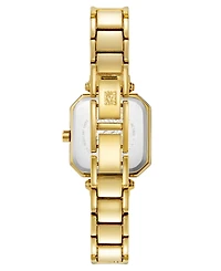 Anne Klein Women's Quartz Octagonal Taupe Dial Gold-Tone Bangle Watch 24mm