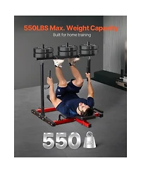 Sevorley Vertical Leg Press Machine, 550 lb Capacity Carbon Steel Lower Body Home Gym