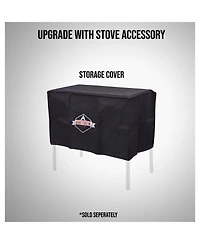 Hike Crew 150,000 Btu Portable Gas Stove with 2 Burners, Legs, Wind Panels and Temperature Control