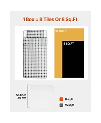 Sevorley Interlocking Dryland Hockey Tiles, 12 x 12 in 15-Pack Training Floor Mat