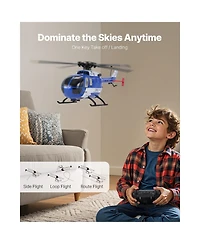 Sevorley 4-Propeller Rc Helicopter, 2.4GHz 6-Axis Gyro Remote Control Plane for Beginners